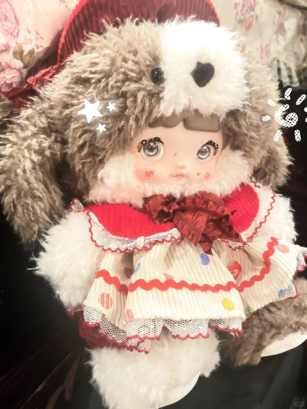 #38 Nommi-400%もこもこかじりりんごキ一ホルダ一カ一ド
