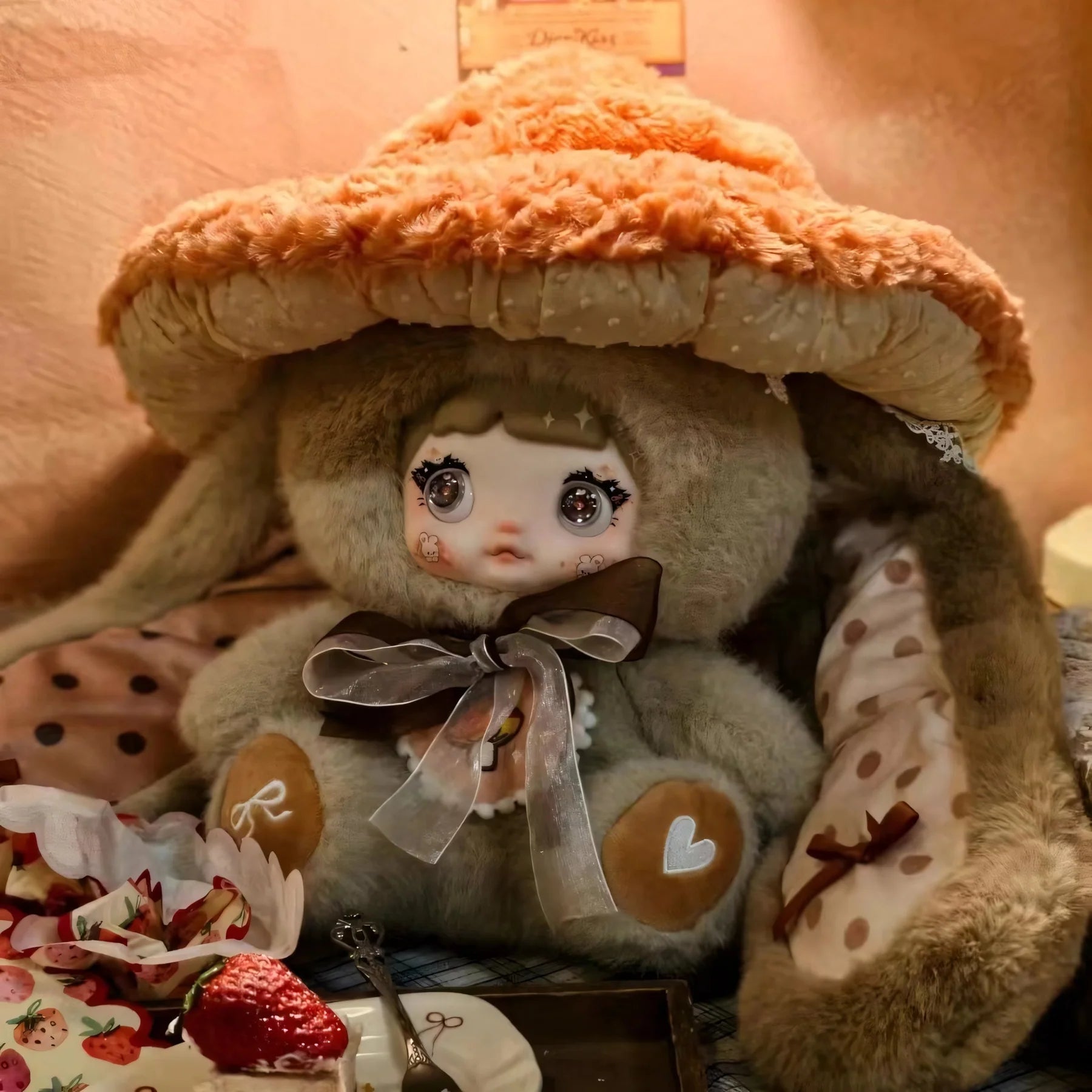#40 Nommi Mushroom Hat 400% Plush Blind Box&ノミ キノコ帽子400%&ブラインドボックス