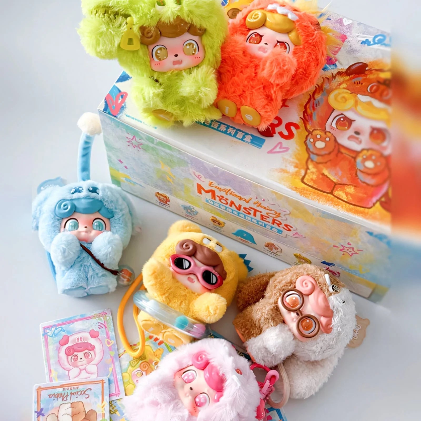 Q kid Emotional Hairy Monsters&イモション シリーズぬいぐるみ