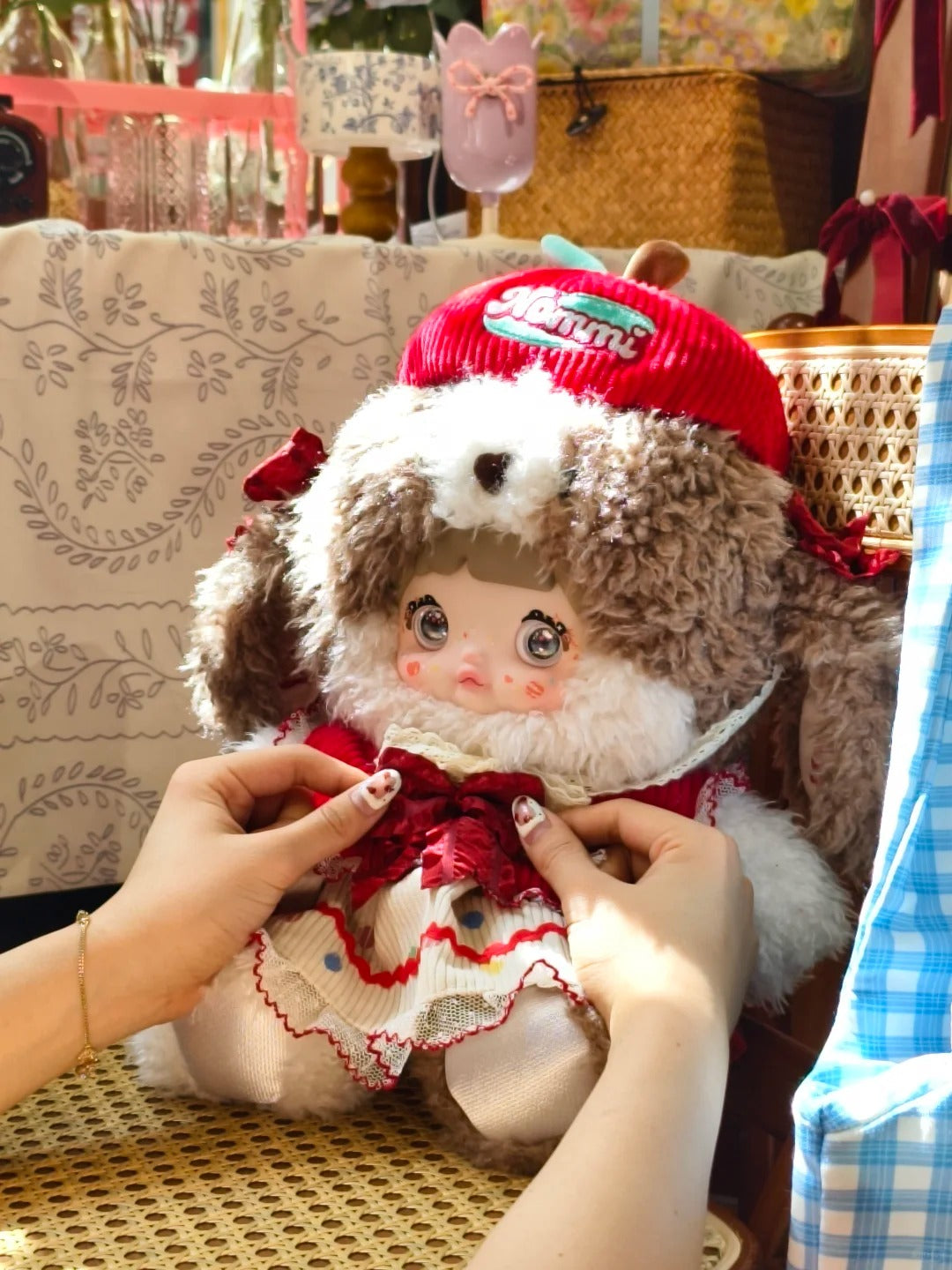 #38 Nommi-400%もこもこかじりりんごキ一ホルダ一カ一ド